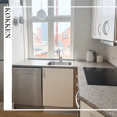 apartment Lys 4-værelses lejlighed 95 kvm nær station