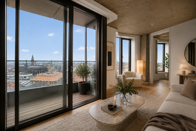 Penthouse i Postbyen med privat tagterrasse - Posten, København V - 4