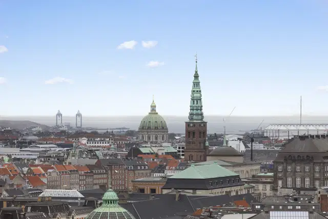 apartment Penthouse på 14. etage med privat tagterrasse og udsigt