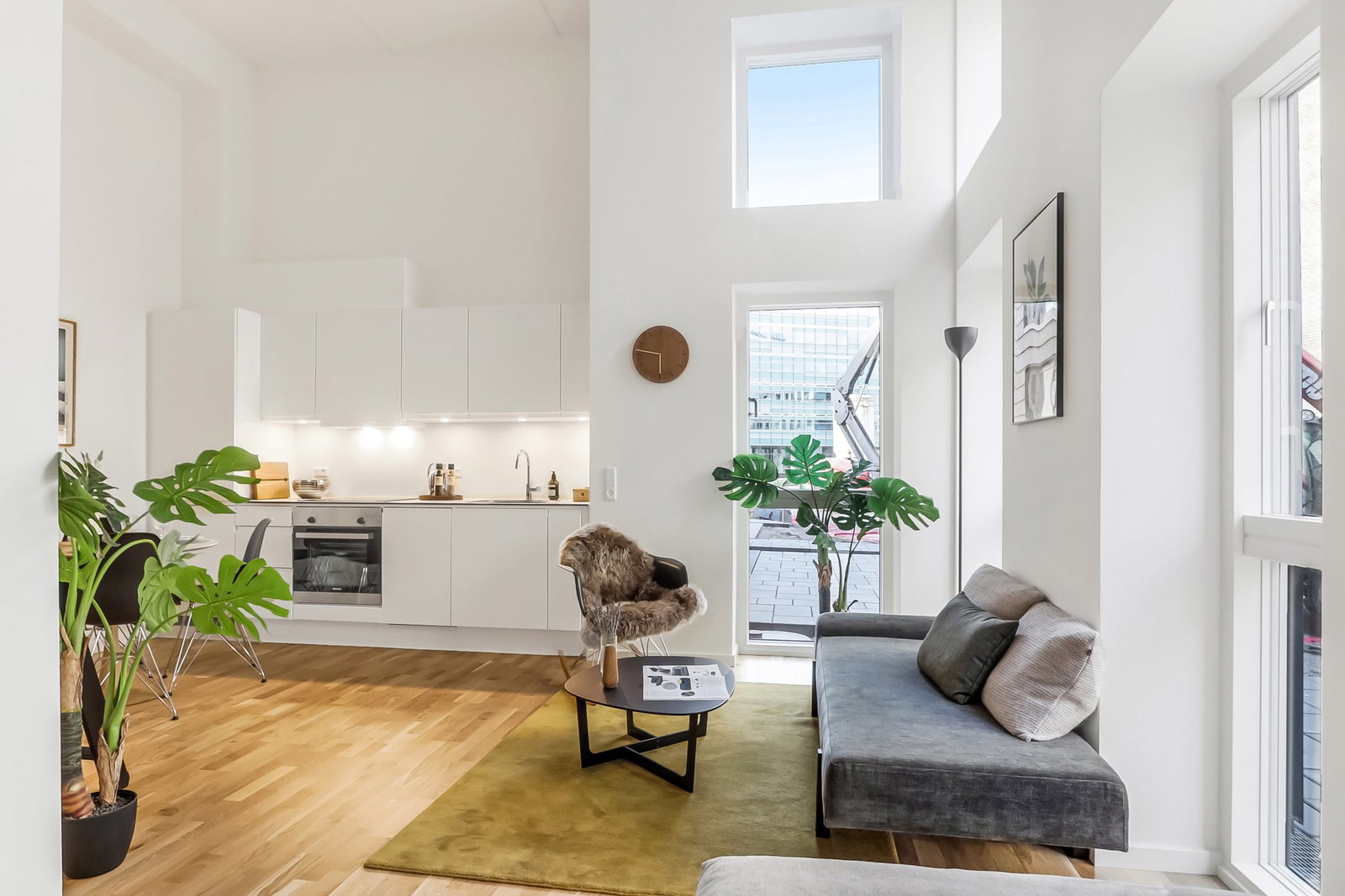 apartment Studiebolig ved indre havn med terrasse og højt til loftet