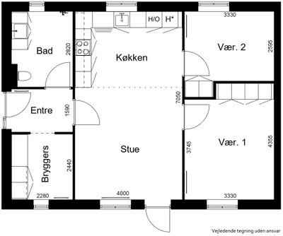 Tilgængeligt rækkehus med have og carport i Aalestrup - Borgergade, Aalestrup - 2