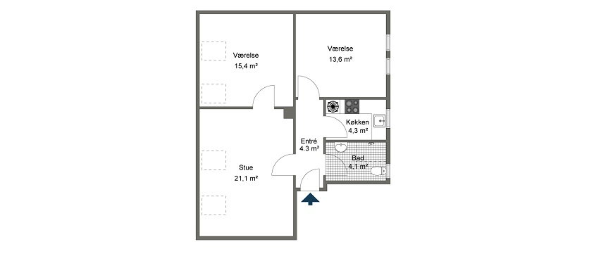 Visual presentation of the listing