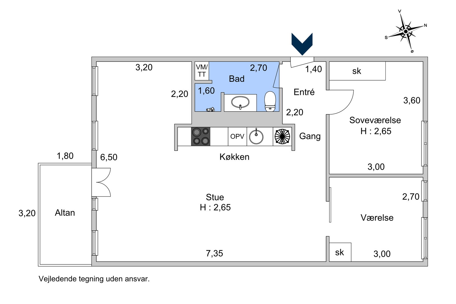 Visual presentation of the listing