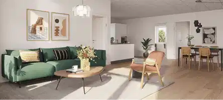 townhouse Rummelig lejlighed med terrasse og 4 værelser