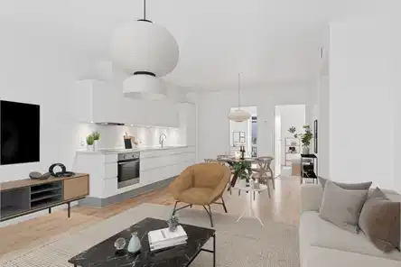 apartment Lys 2-værelses lejlighed på 5. sal i Valby