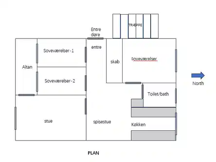 room 2 rooms for renting close to Espergærde Center