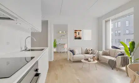 apartment Lys 3-værelses lejlighed i Ørestad, 72 m2