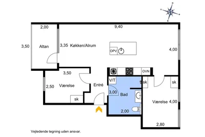 Beautiful Three-Room End Apartment - Poul Anker Bechs Vej, Aalborg SV - 4
