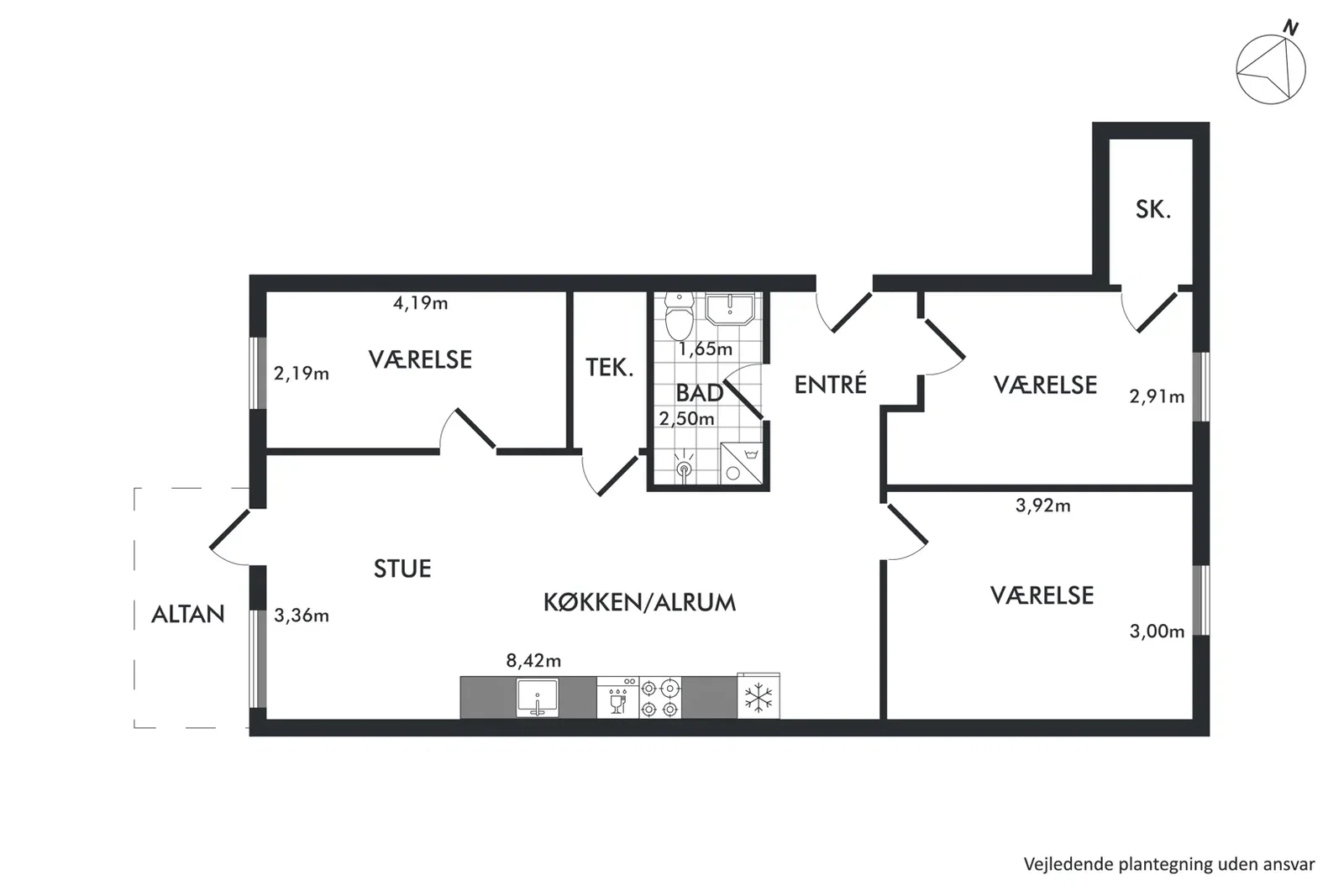 Visual presentation of the listing