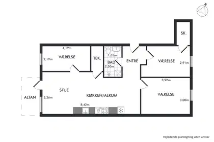 Visual presentation of the listing