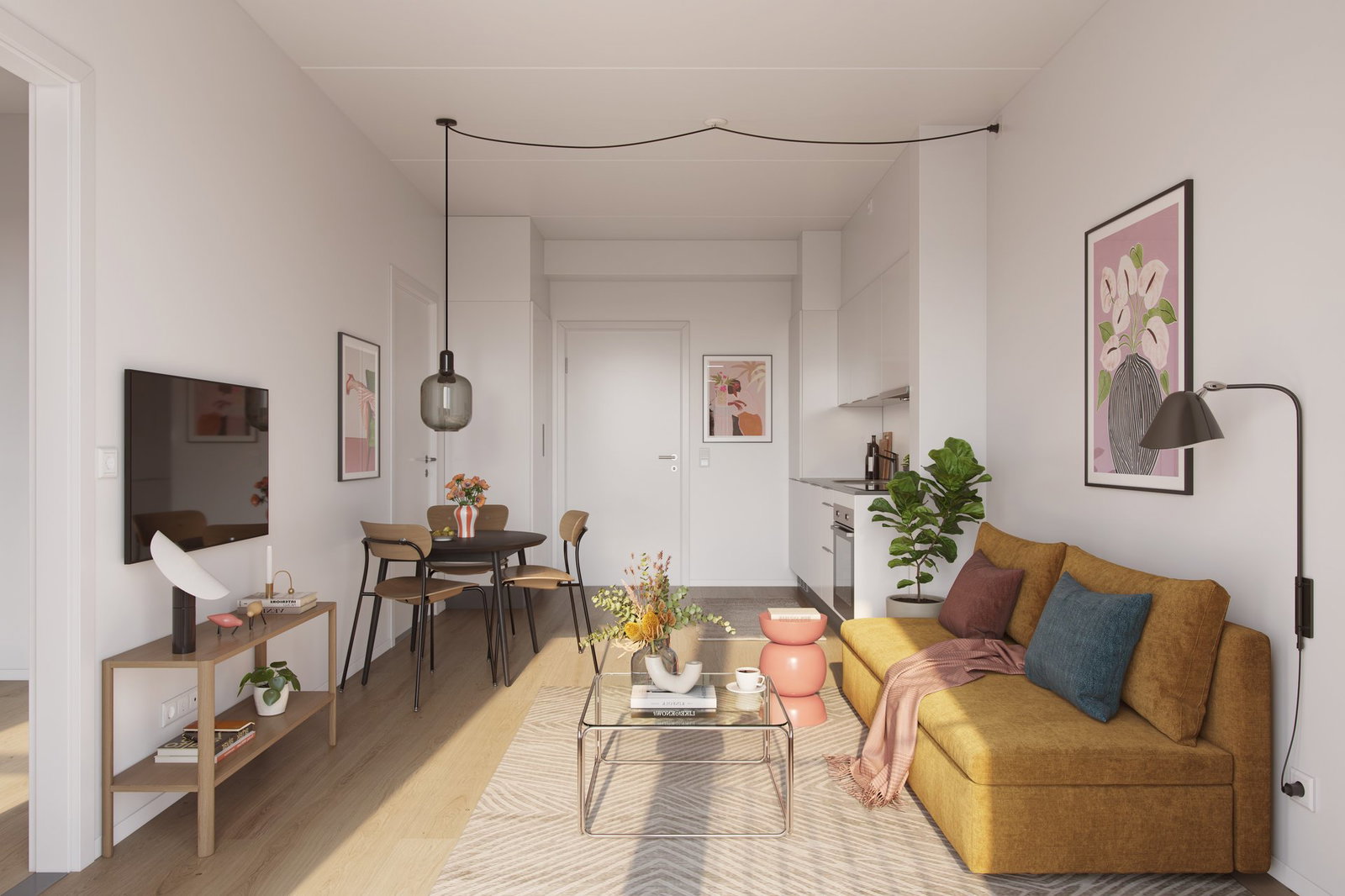 apartment Centralt beliggende 2 vær