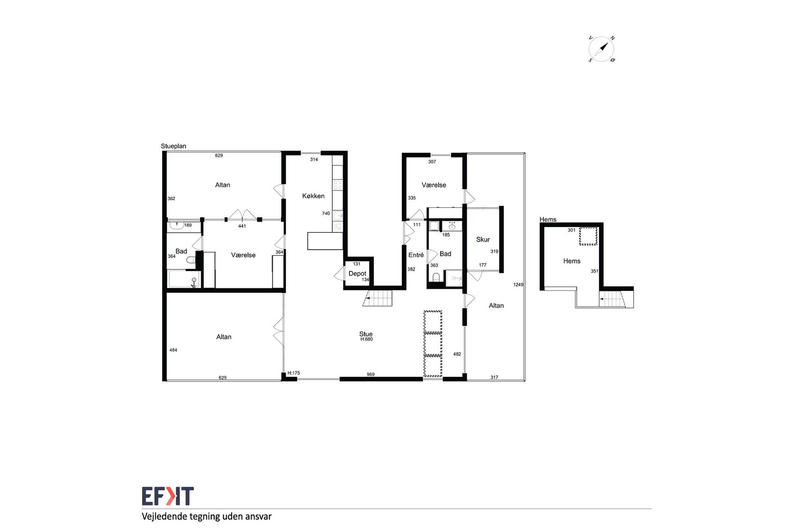 Visual presentation of the listing