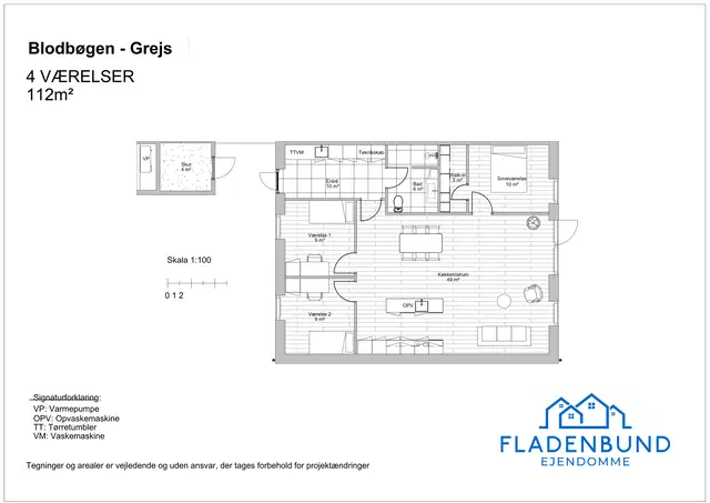 townhouse Moderne rækkehus med 4-5 værelser i Grejs
