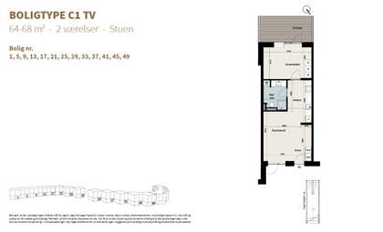 Visual presentation of the listing