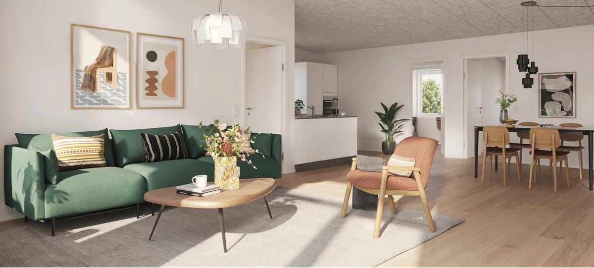 townhouse 4-værelses lejlighed med privat terrasse