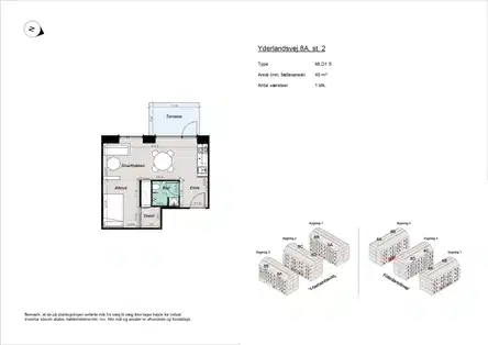 apartment Fully furnished 1.5-room apartment near Amager Strand