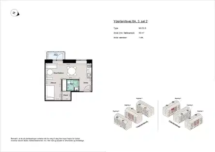 apartment Møbleret 1,5-værelses tæt på Amager Strand