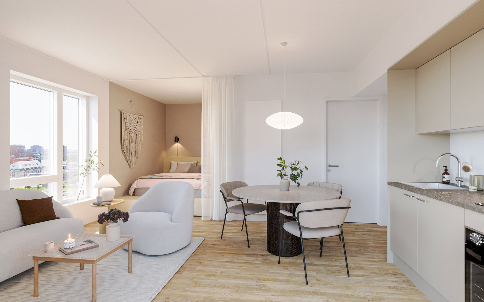 apartment Furnished 1.5-room apartment near Amager Strand