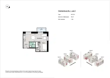 apartment Møbleret 1,5-værelses tæt på Amager Strand