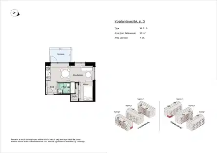 apartment Møbleret 1,5-værelses tæt på Amager Strand