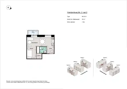 apartment Møbleret 1,5-værelses tæt på Amager Strand