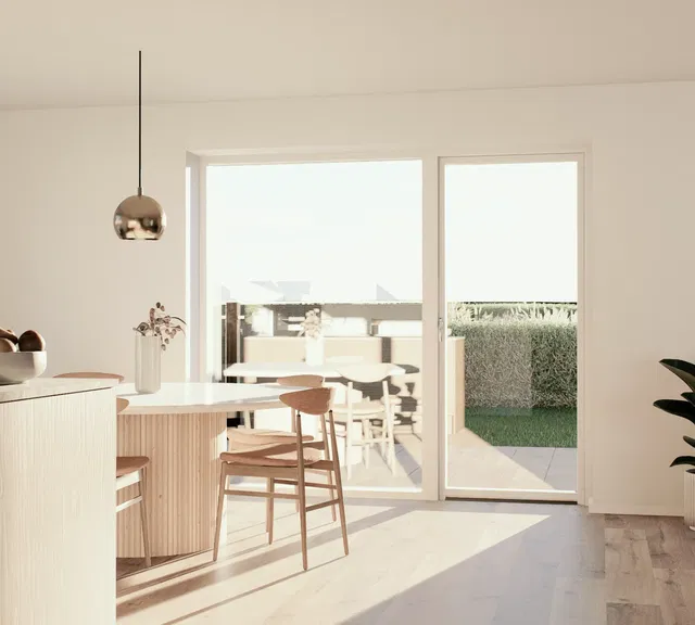 house Moderne 3-værelsesbolig med have og carport i Jelling
