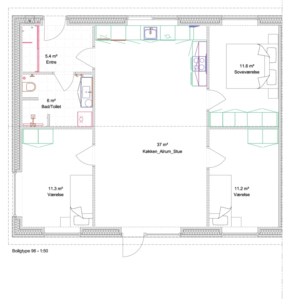 townhouse 4-room townhouse on Gymnasiebakken in Tørring