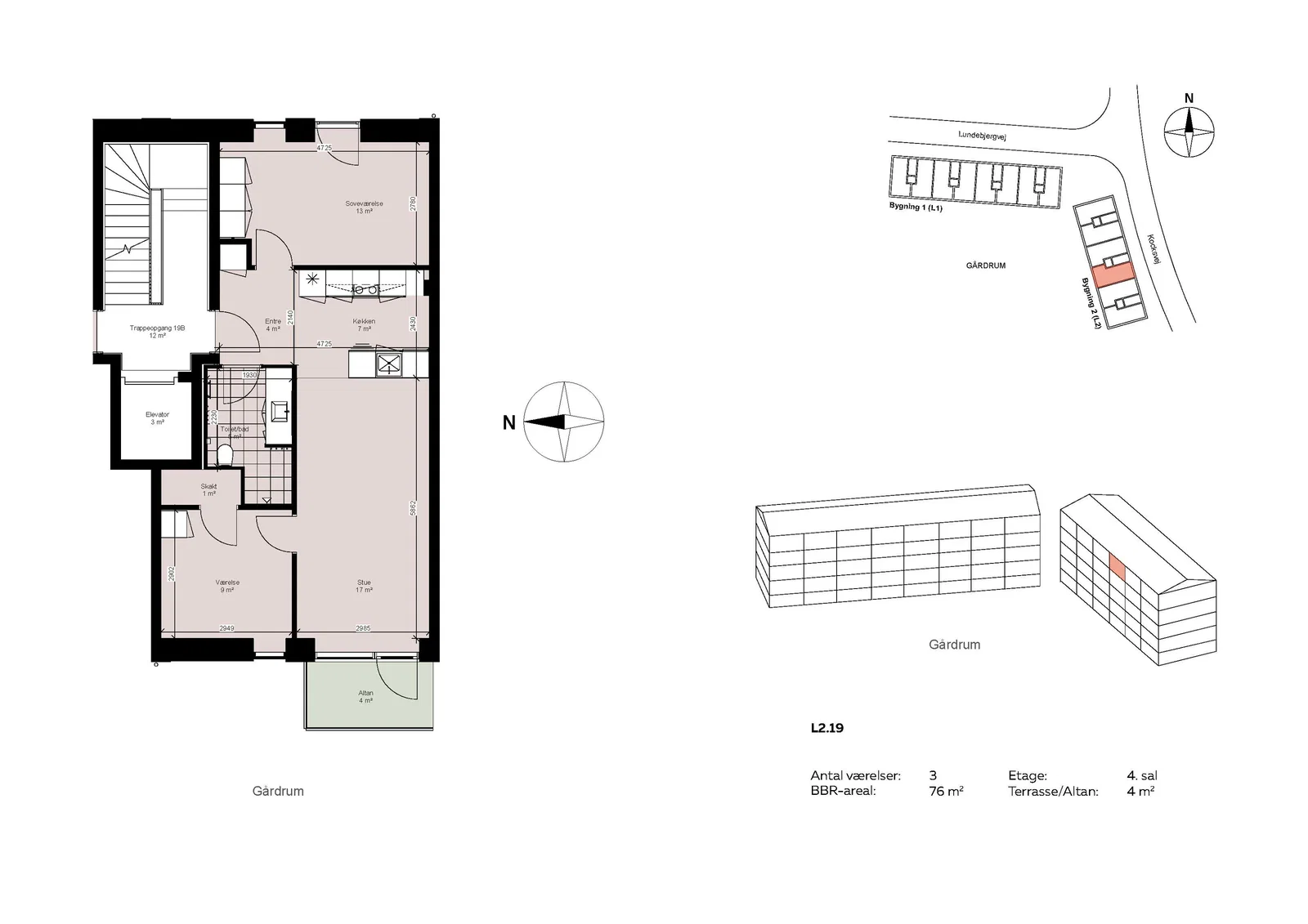 Visual presentation of the listing