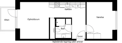 Lys 2-værelses bolig med privat altan - Studiestrædet, Hillerød - 4