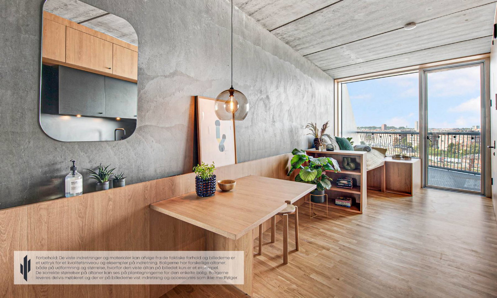 apartment FLEKSIBLE LEJLIGHEDER MED NORDISK DESIGNKØKKEN
