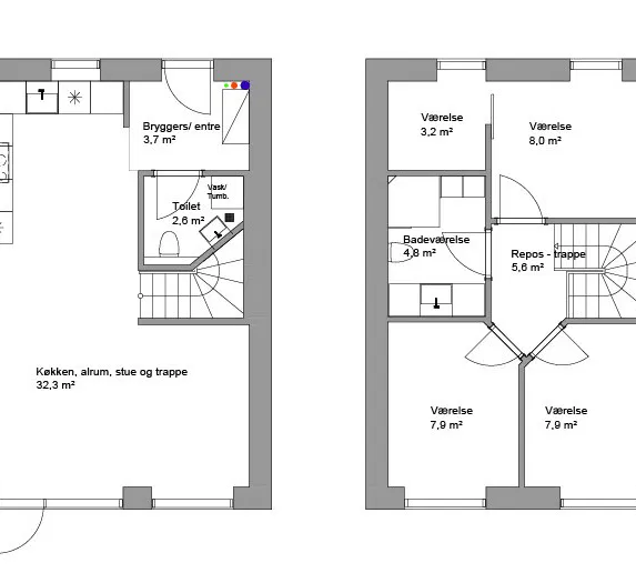 townhouse Modern Terraced House in an Attractive Location in Stavtrup