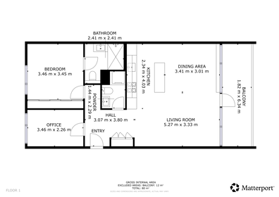Visual presentation of the listing