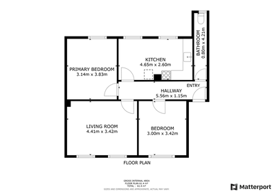 Visual presentation of the listing
