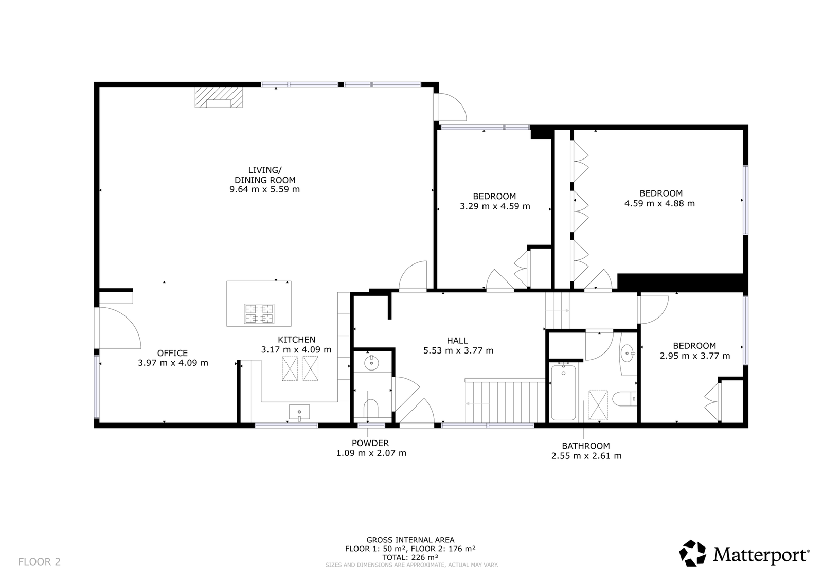 Visual presentation of the listing
