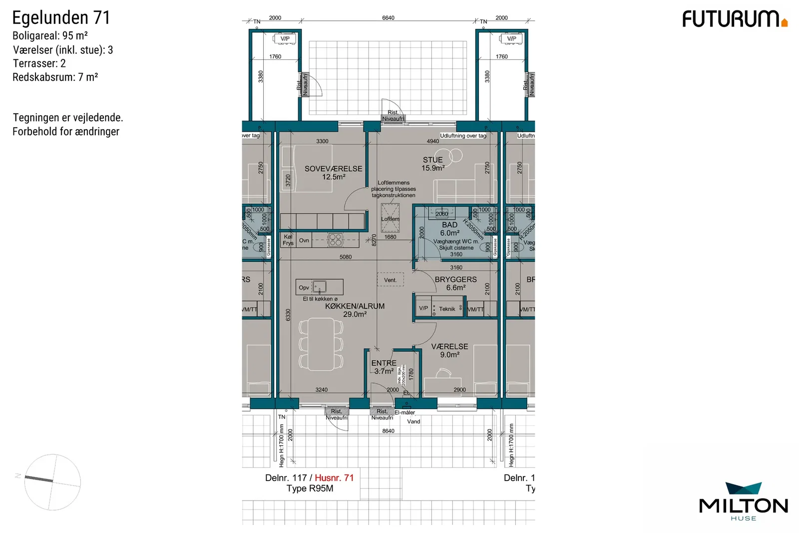 Visual presentation of the listing