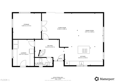 Visual presentation of the listing
