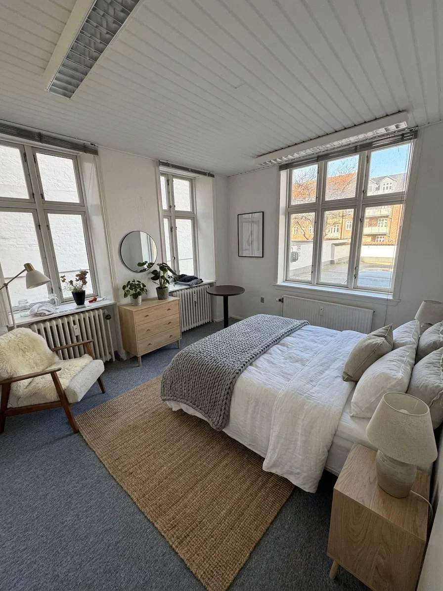 apartment Bright 3-room apartment on the ground floor – 89 m2 with large living area, separate toilet and bathroom