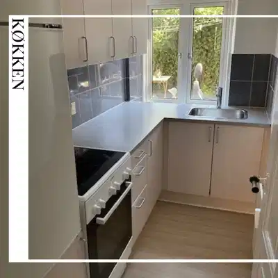 apartment Lys 2-værelses stuelejlighed tæt på station