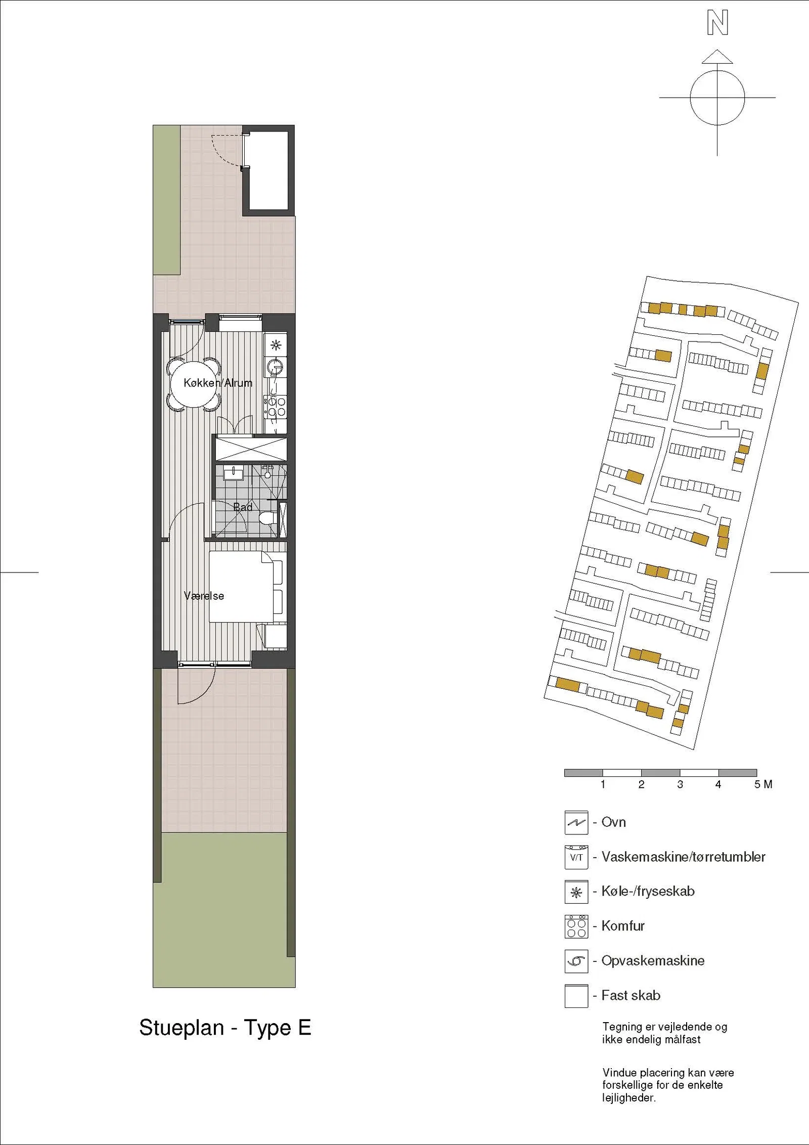 Visual presentation of the listing