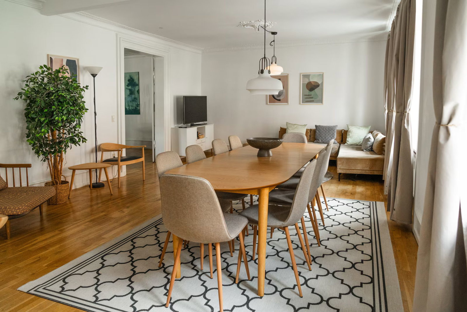 apartment Møbleret 4-værelses lejlighed centralt i København K