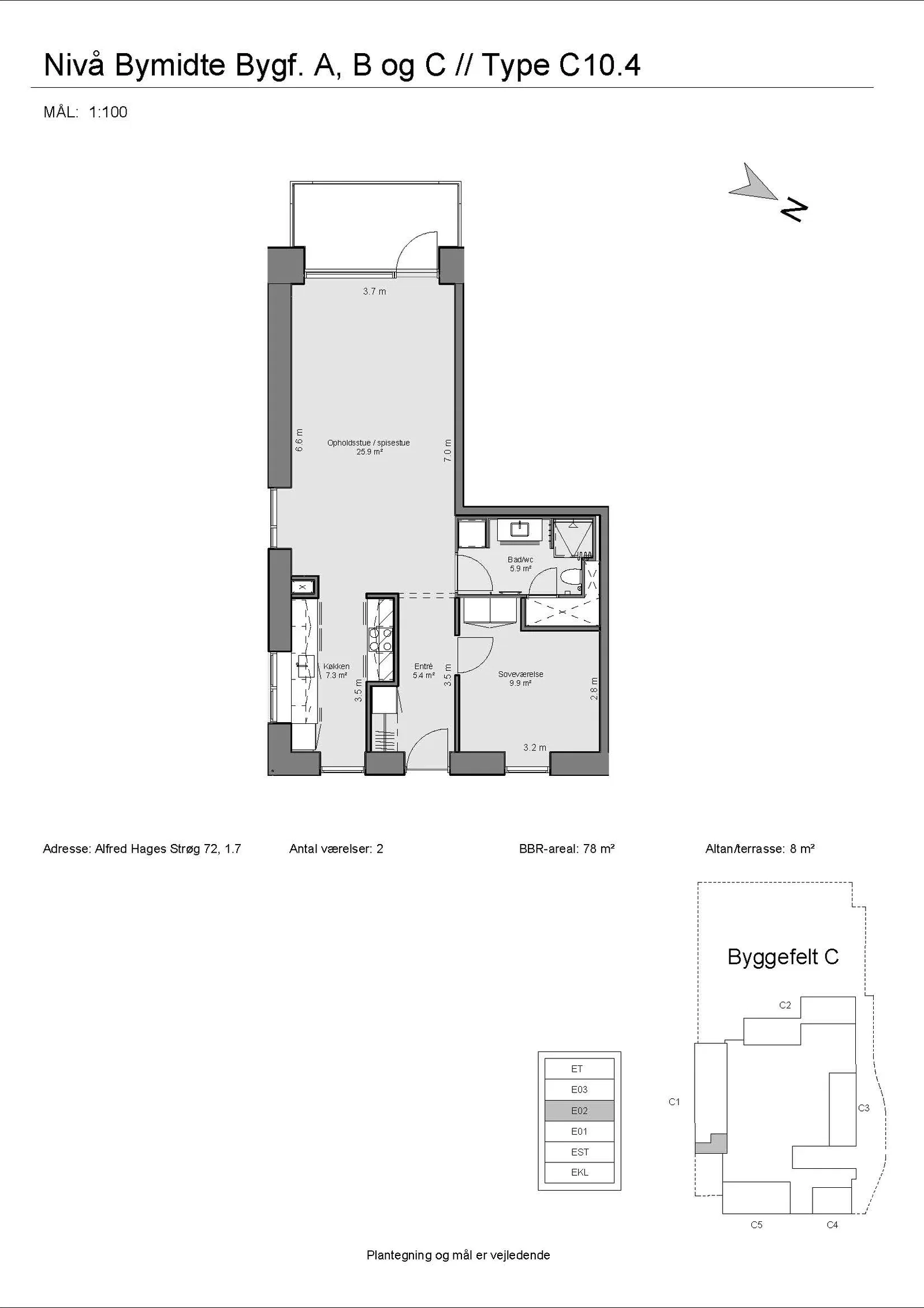 Visual presentation of the listing