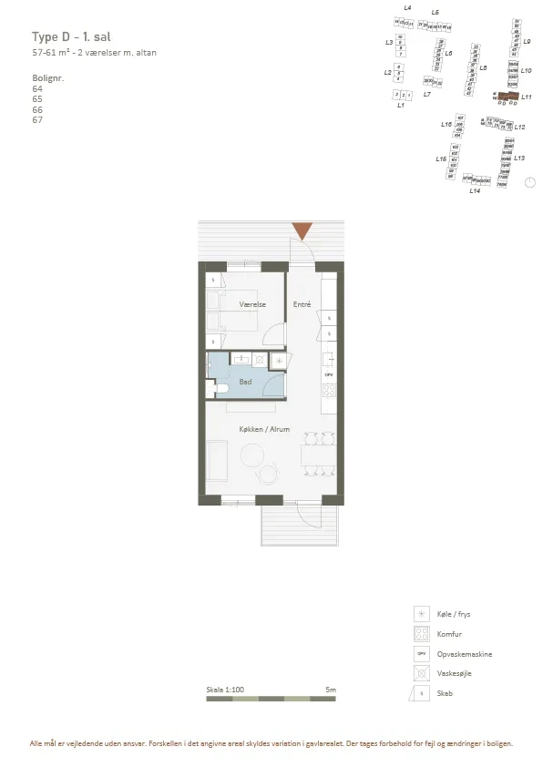Visual presentation of the listing