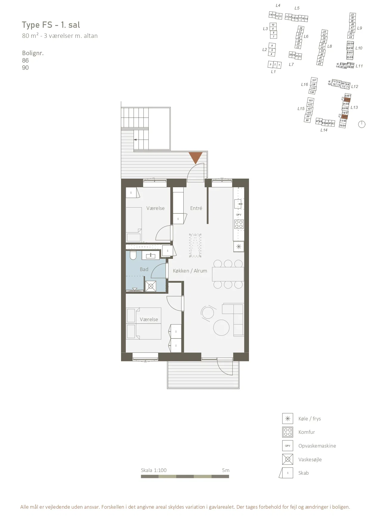 Visual presentation of the listing