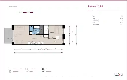 apartment Lys 2-værelses lejlighed i Skovlunde Bymidte