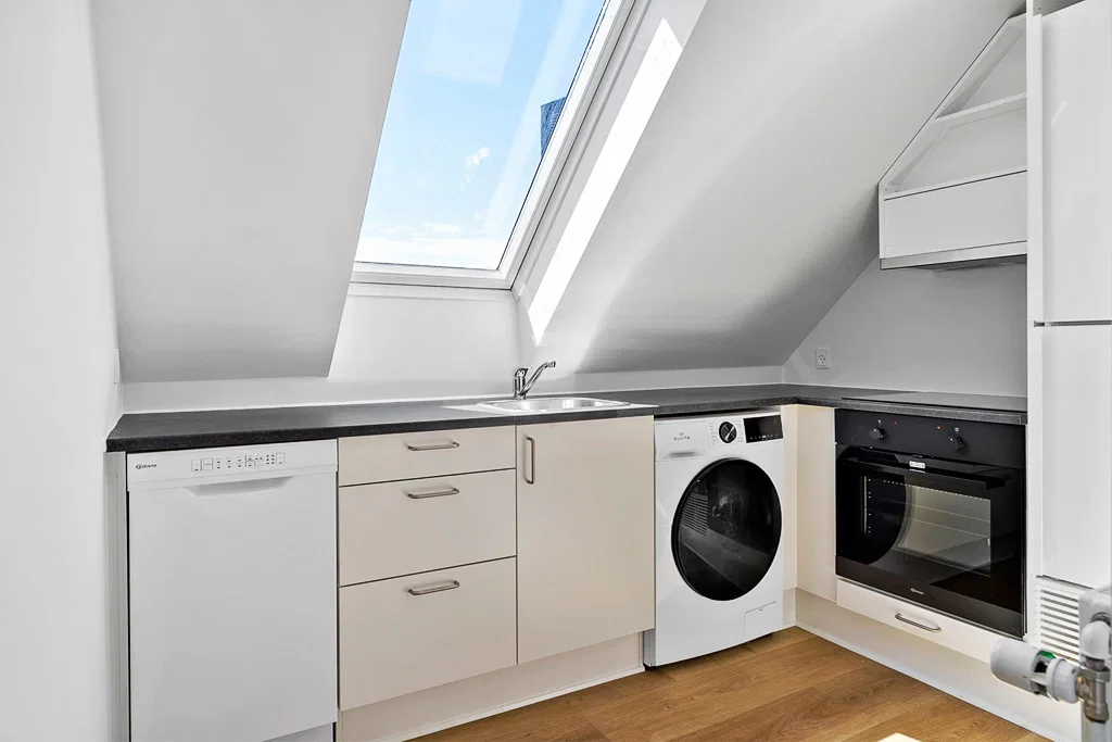 apartment Newly renovated 2-room apartment with city view and skylight – furnished with modern comfort