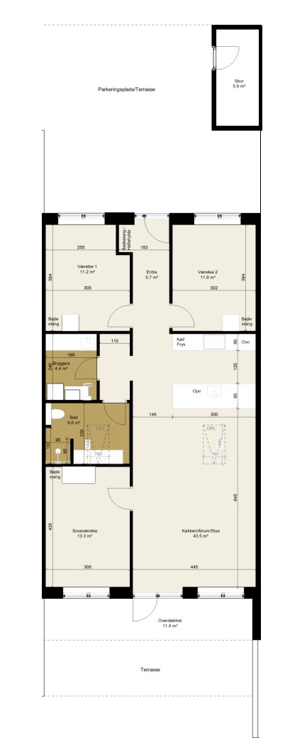 Visual presentation of the listing