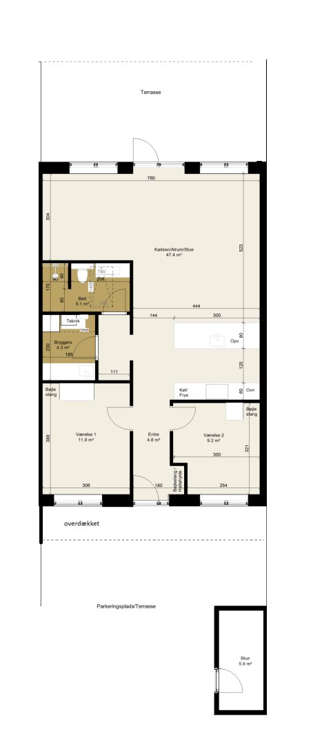 Visual presentation of the listing