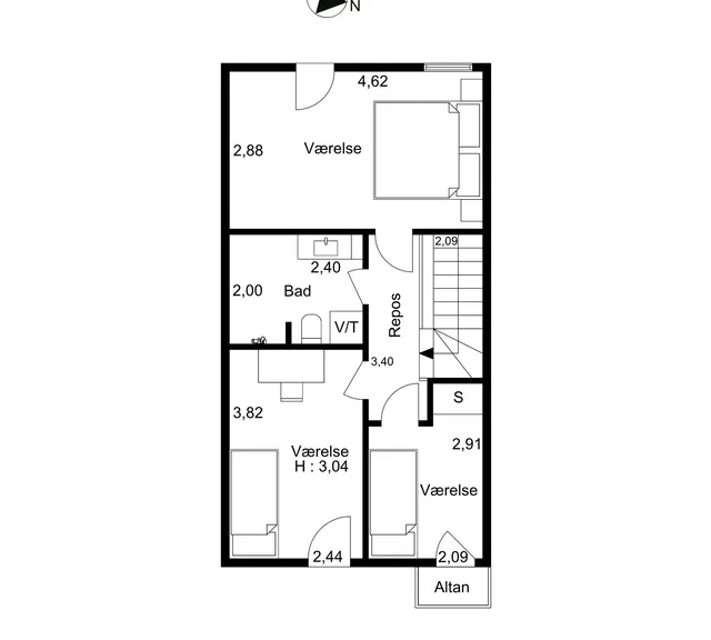 townhouse Lyst 4-værelses rækkehus på 100 m² i Slagelse