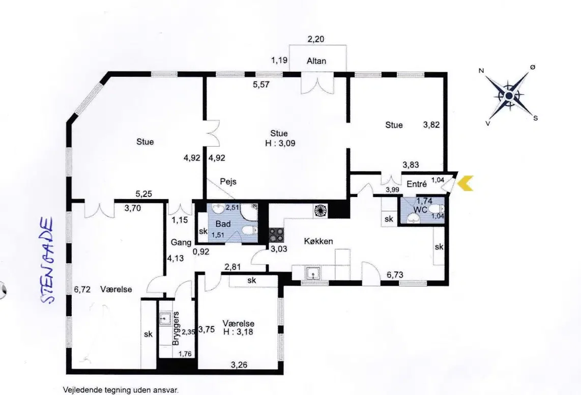Visual presentation of the listing