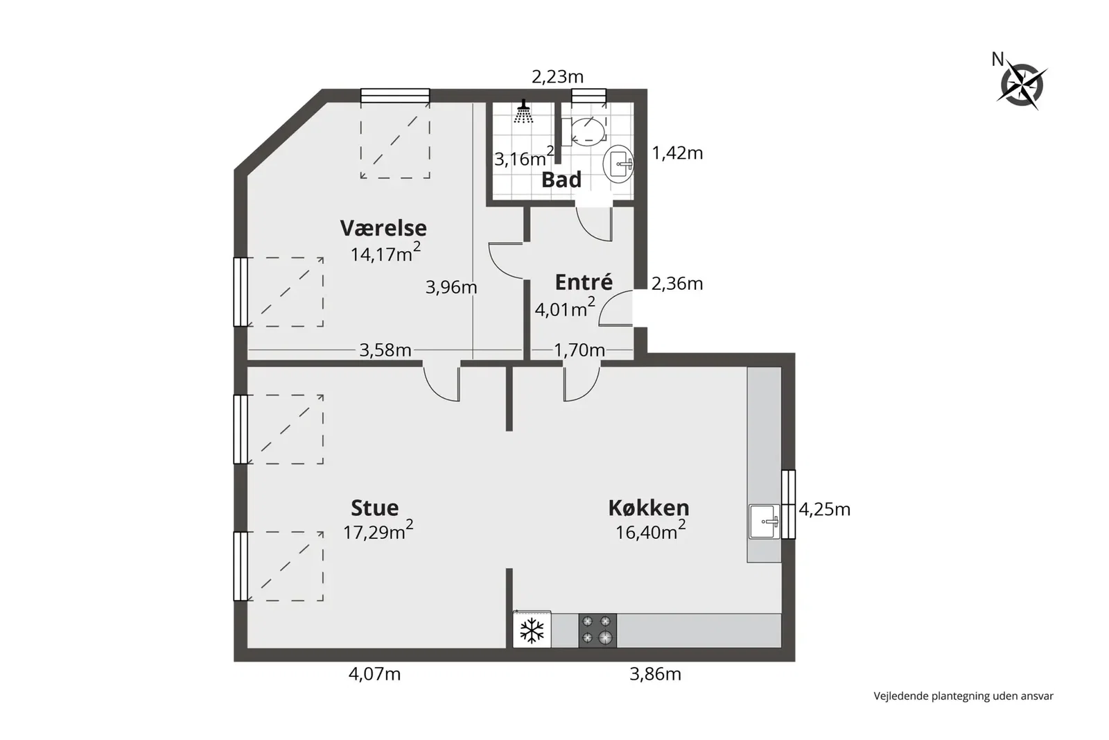 Visual presentation of the listing